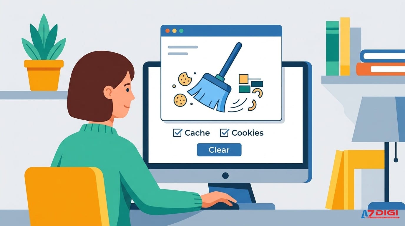 Lỗi Your Connection Is Not Private: nguyên nhân và cách khắc phục 5 Xóa cache cookie trình duyệt để khắc phục lỗi SSL