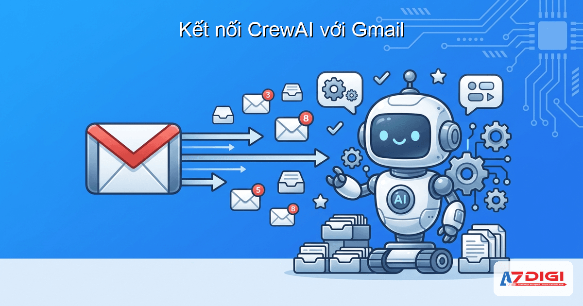 CrewAI + Slack/Gmail: tự động hoá công việc hàng ngày 4 Kết nối CrewAI với Gmail