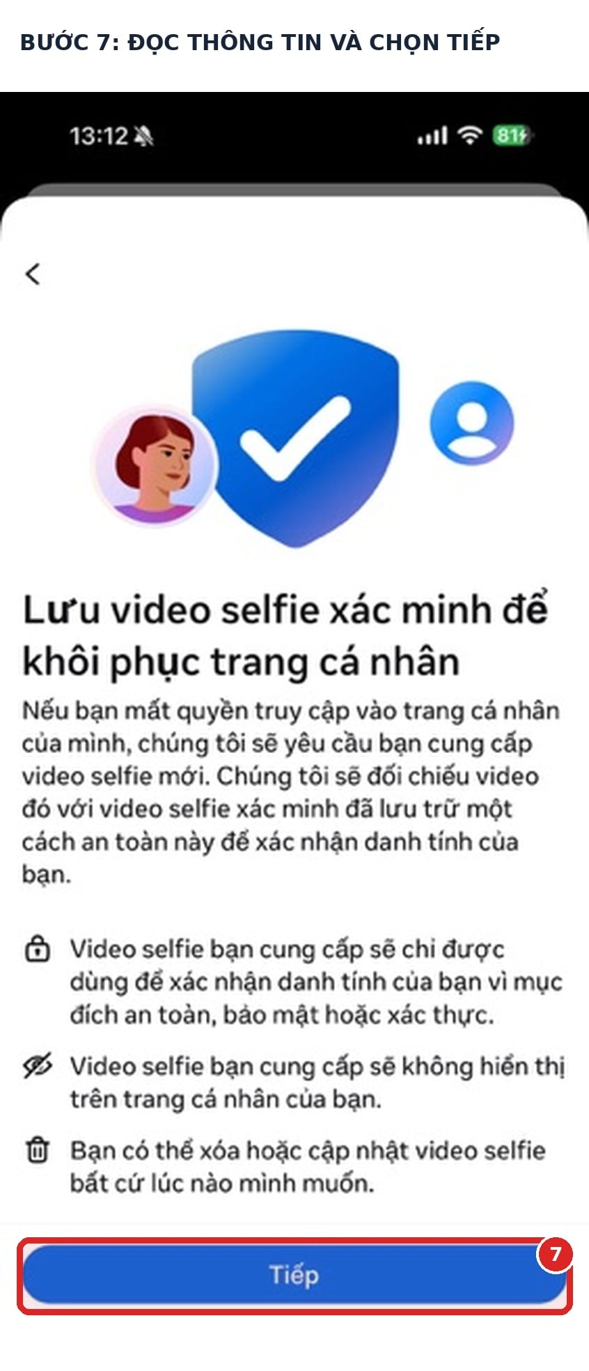 Facebook ra mắt tick trắng miễn phí: Facebook Verified hoạt động thế nào? 8 Màn hình lưu video selfie xác minh để khôi phục trang cá nhân
