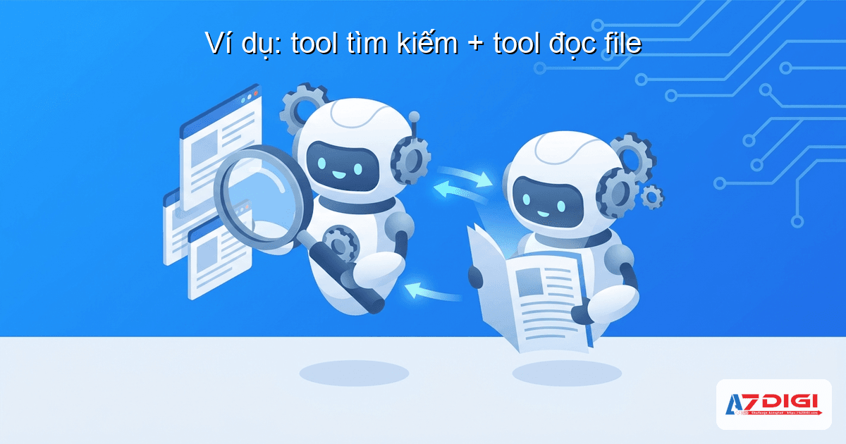 Tool trong CrewAI: mở rộng khả năng agent 7 Ví dụ: tool tìm kiếm + tool đọc file