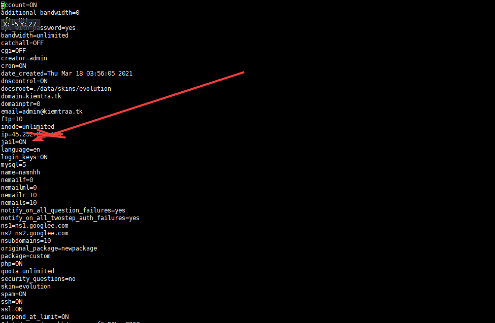 Hướng dẫn cấu hình Giới hạn quyền user Directadmin 1.6 4 4Capture 1