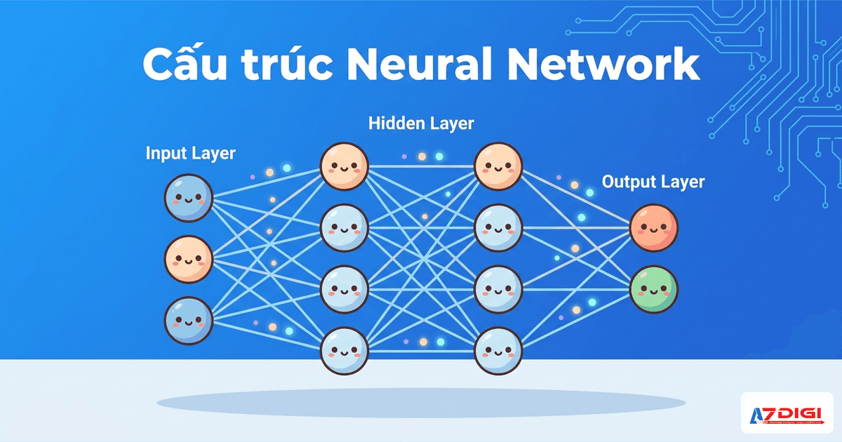 Neural Network là gì? Cách mạng nơ-ron nhân tạo “học” từ dữ liệu 2 Cấu trúc Neural Network