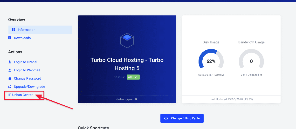 Hướng dẫn mở khóa IP bị chặn trên dịch vụ Hosting 3 CleanShot 2020 06 25 at 15.33.44 1