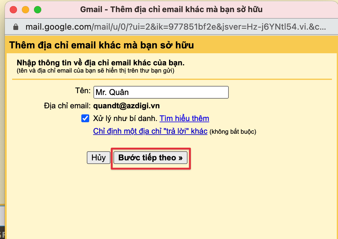 Pro Mail Hosting: Hướng dẫn thêm tài khoản mail vào Gmail 8 CleanShot 2020 09 26 at