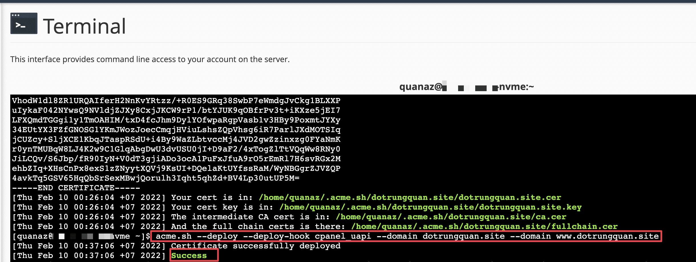 Cài đặt ZeroSSL trên cPanel 7 CleanShot 2022 02 10 at