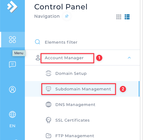 Đổi Document root cho subdomain trên DirectAdmin