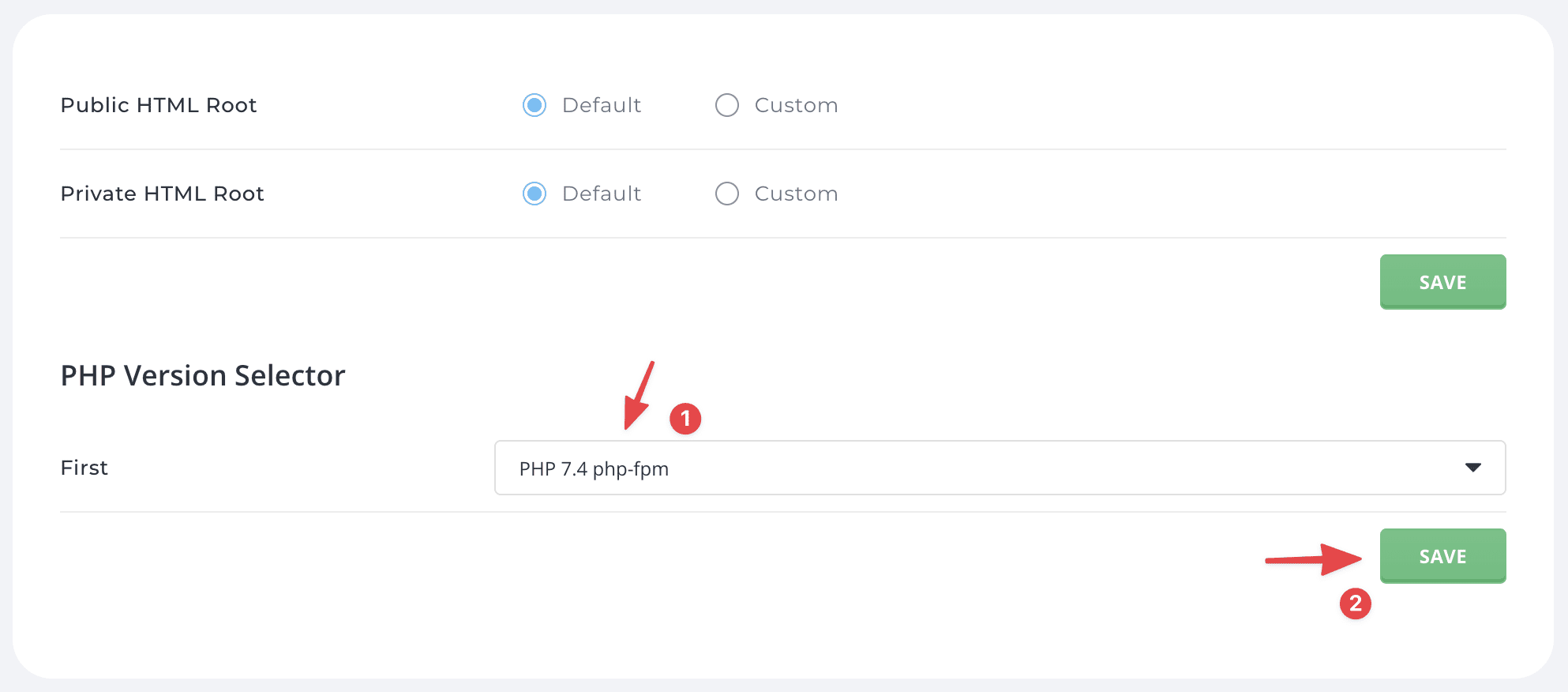 Thay đổi phiên bản PHP Subdomain trên DirectAdmin 5 Thay đổi phiên bản PHP Subdomain trên DirectAdmin