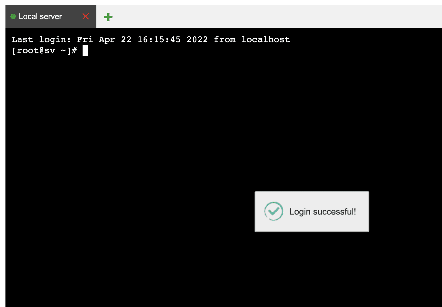 Xử lý lỗi Login failed vào Terminal trên aapanel 5 Xử lý lỗi Login failed vào Terminal trên aapanel
