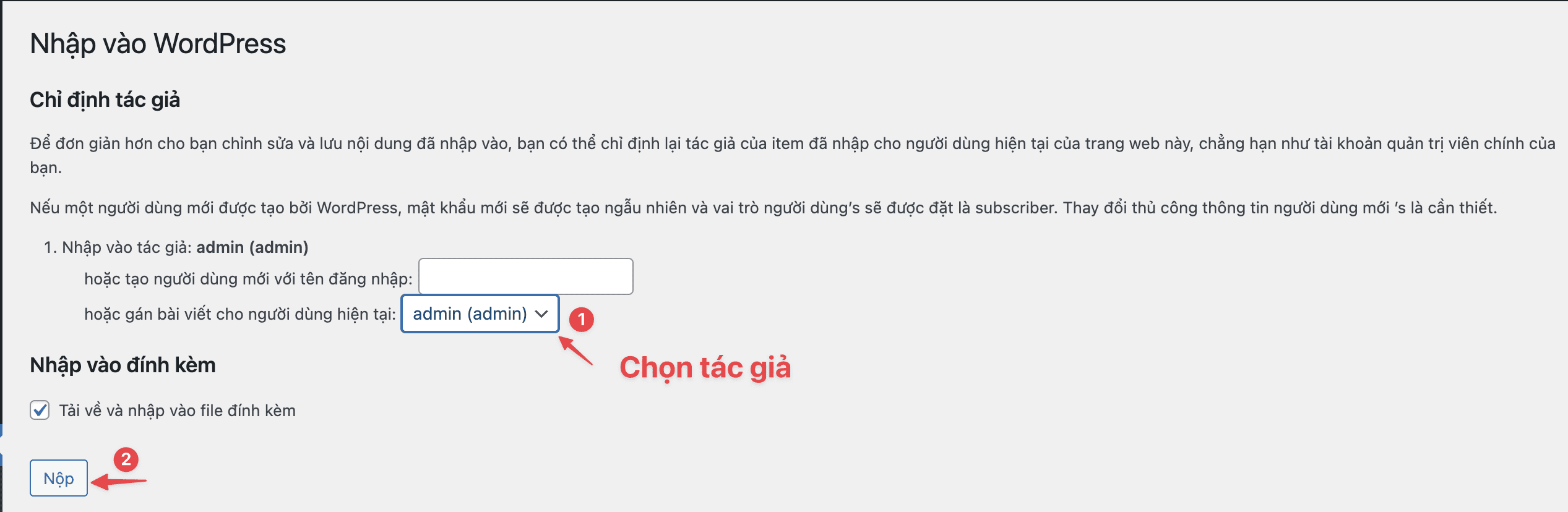 Sử dụng công cụ Export/Import dữ liệu trên WordPress 7 Sử dụng công cụ Export/Import dữ liệu trên WordPress