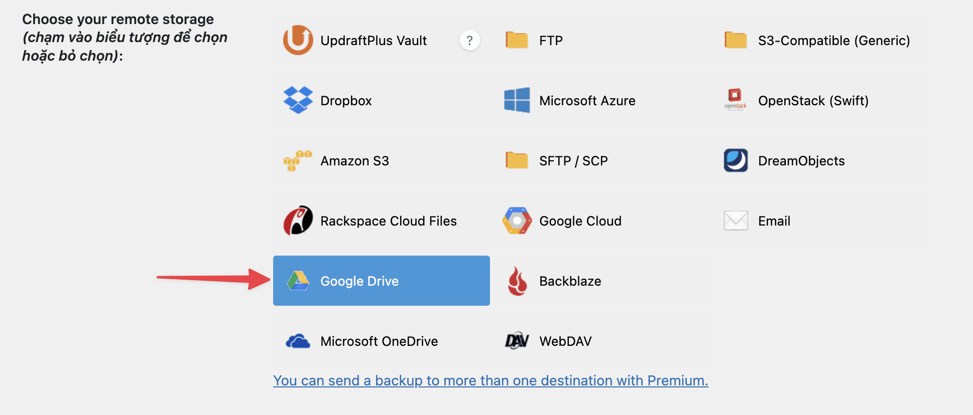 Backup dữ liệu WordPress lên Google Drive với UpdraftPlus 4 CleanShot 2022 05 05 at