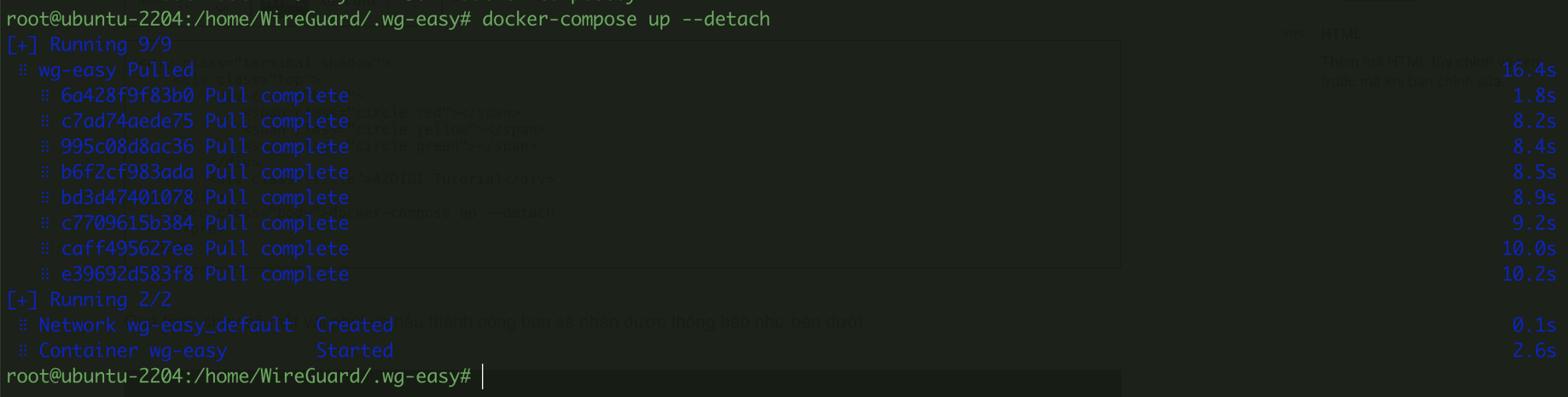 Cài đặt WireGuard với Docker Compose trên Ubuntu 22.04 4 Cài đặt WireGuard với Docker Compose trên Ubuntu 22.04