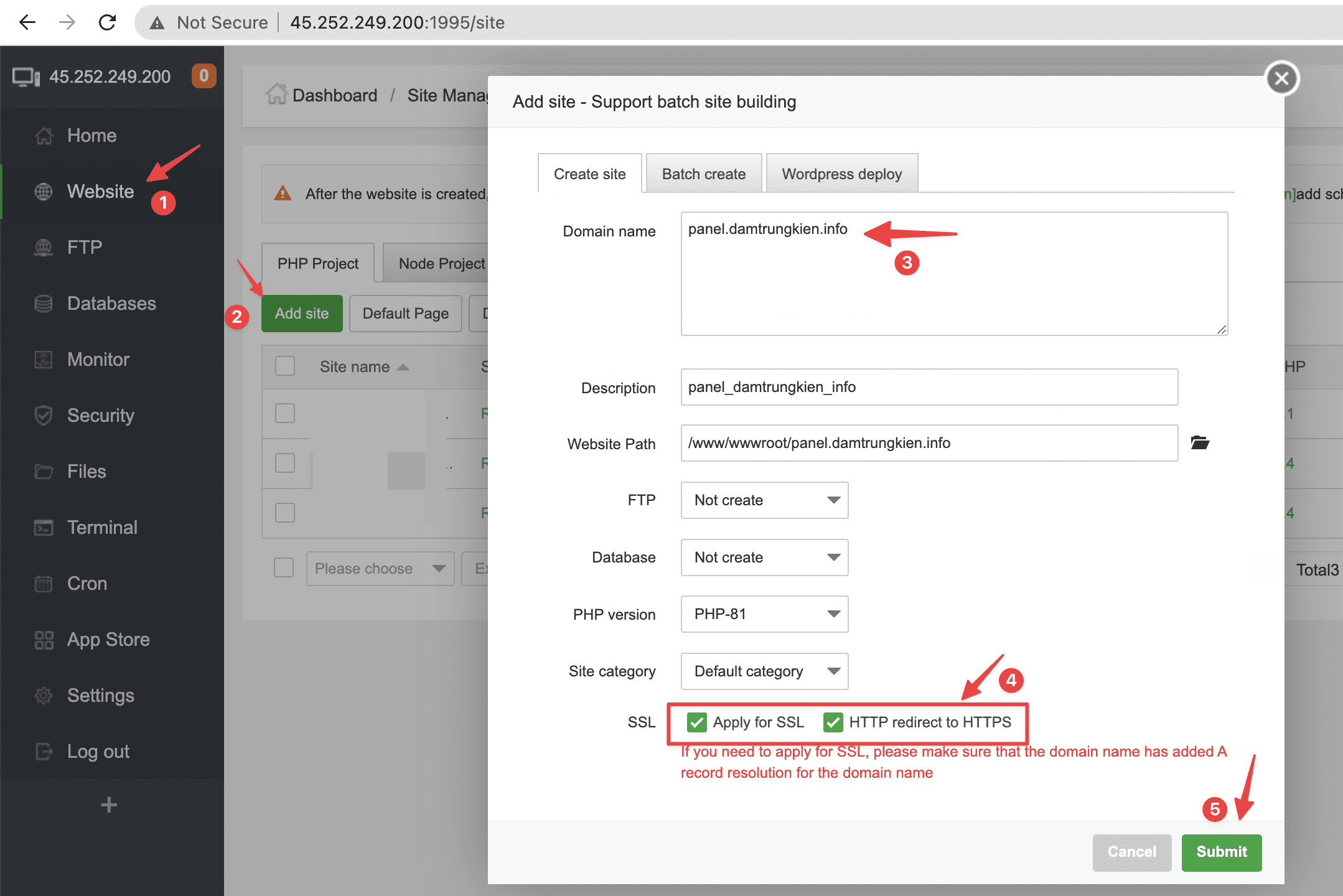 Hướng dẫn thay đổi Hostname cho aaPanel 2 Hướng dẫn thay đổi Hostname cho aaPanel
