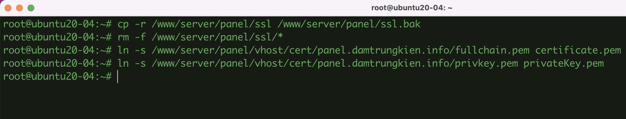 Hướng dẫn thay đổi Hostname cho aaPanel 3 Hướng dẫn thay đổi Hostname cho aaPanel