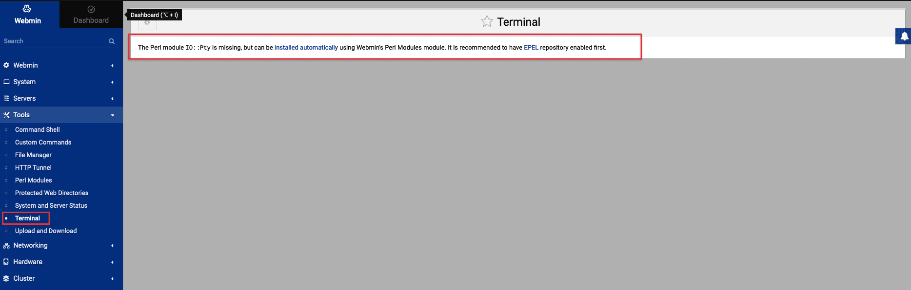 Xử lý lỗi The Perl module IO::Pty is missing không dùng được Terminal ở Webmin 2 CleanShot 2023 12 17 at 00.25.18