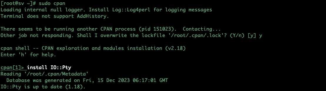 Xử lý lỗi The Perl module IO::Pty is missing không dùng được Terminal ở Webmin 3 CleanShot 2023 12 17 at 01.19.17