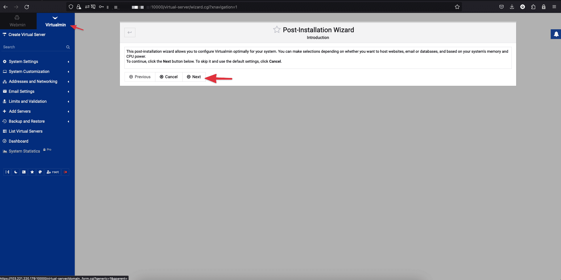 Hướng dẫn cài Virtualmin lên cùng Webmin 4 CleanShot 2023 12 17 at 20.33.56