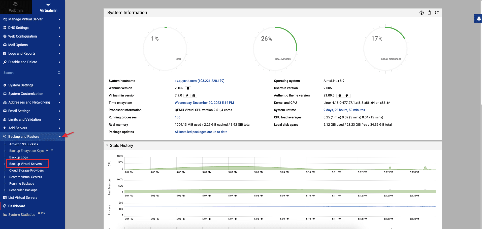 Hướng dẫn tạo Backup và Restore website trên Virtualmin 3 CleanShot 2023 12 20 at 17.14.27