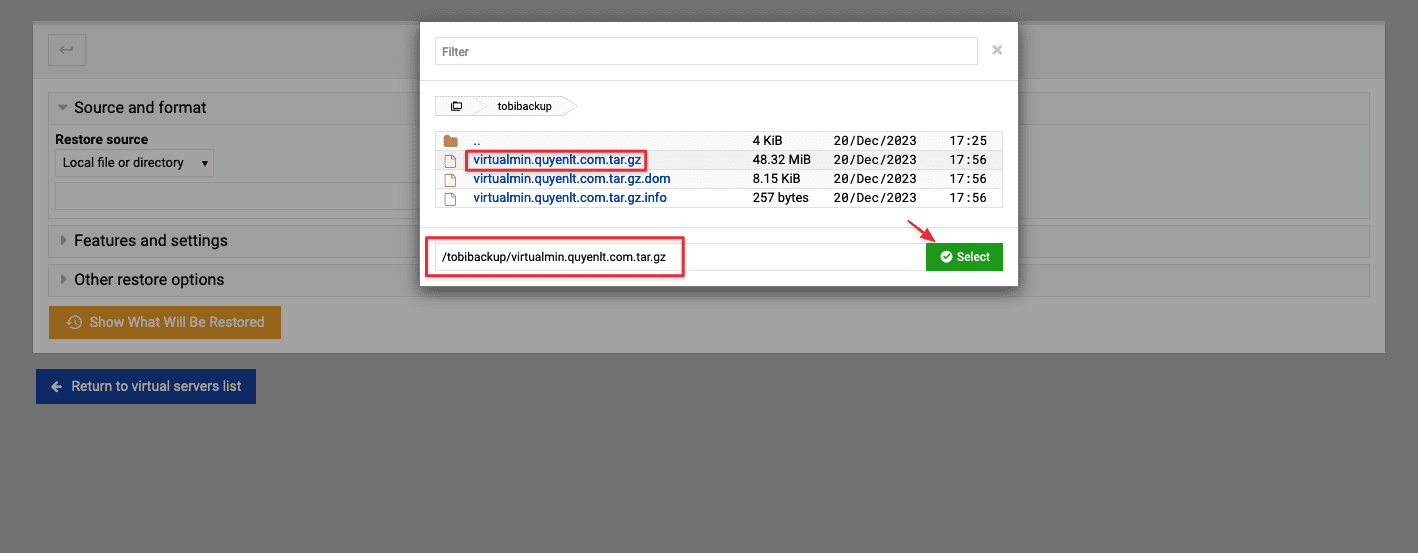Hướng dẫn tạo Backup và Restore website trên Virtualmin 8 CleanShot 2023 12 20 at 17.58.48