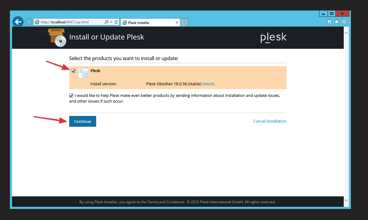 Hướng dẫn cài đặt Plesk trên Windows Server 2012R2 7 CleanShot 2023 12 21 at 00.51.39