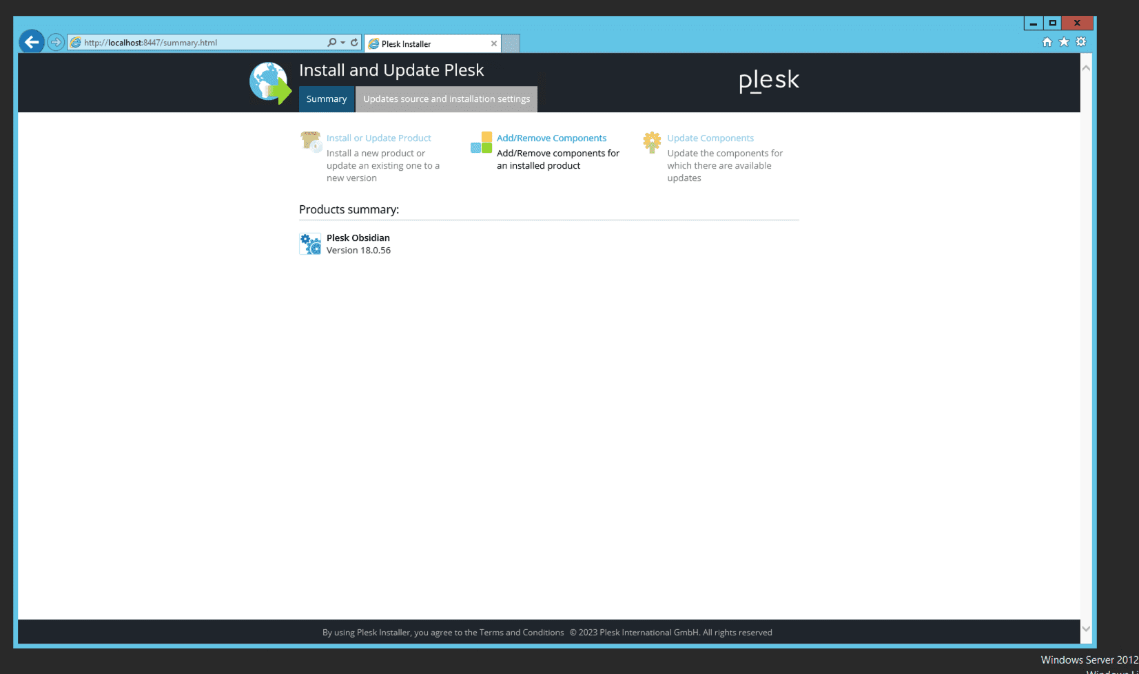 Hướng dẫn cài đặt Plesk trên Windows Server 2012R2 12 CleanShot 2023 12 21 at 01.33.19