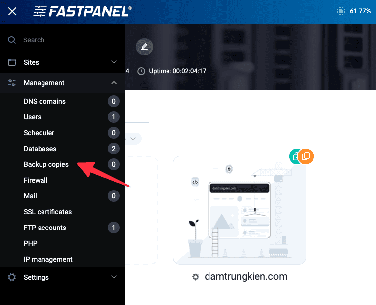 Hướng dẫn backup dữ liệu FastPanel lên Google Drive 3 Hướng dẫn backup dữ liệu FastPanel lên Google Drive