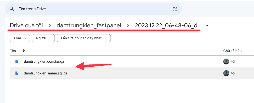 Hướng dẫn backup dữ liệu FastPanel lên Google Drive 16 Hướng dẫn backup dữ liệu FastPanel lên Google Drive
