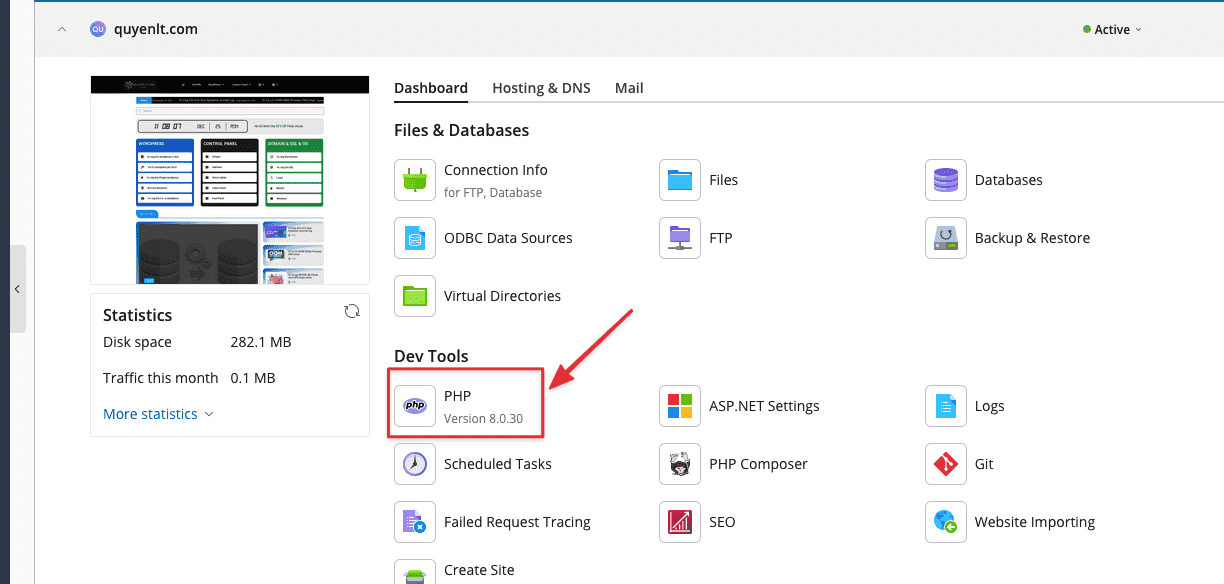 Hướng Dẫn Thay Đổi Phiên Bản PHP Cho Website trên Plesk 3 CleanShot 2023 12 25 at 18.09.36 edited