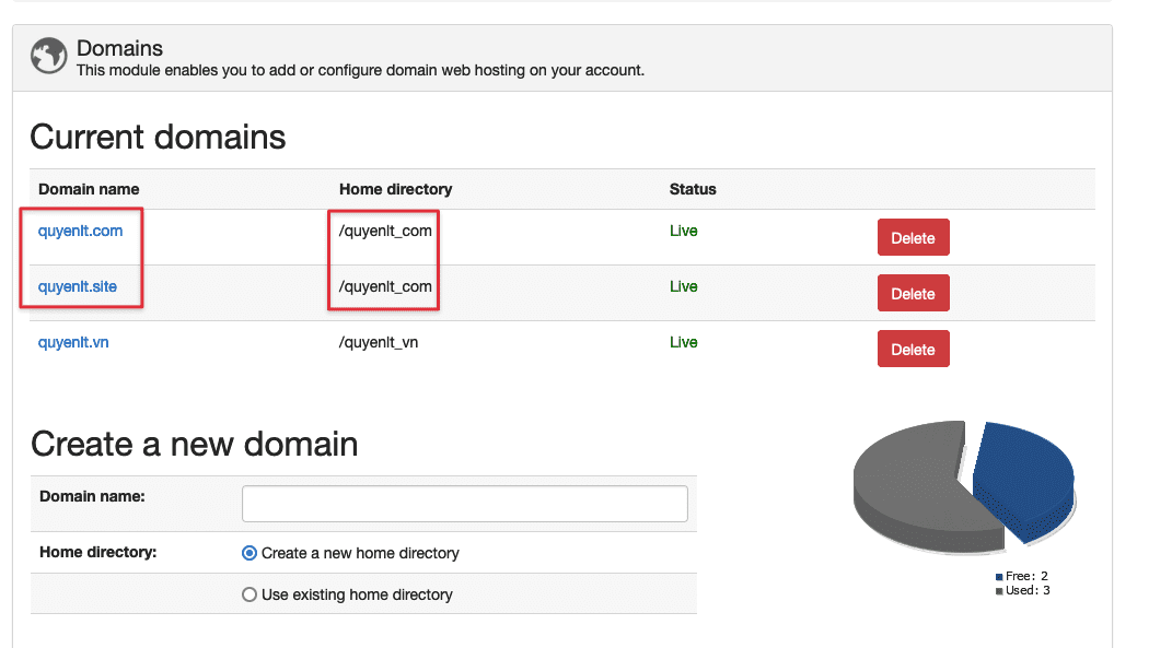 Hướng dẫn thêm Domain trên Sentora 10 Hướng dẫn thêm Addon Domain, Sub Domain, và Alias Domain trên Sentora