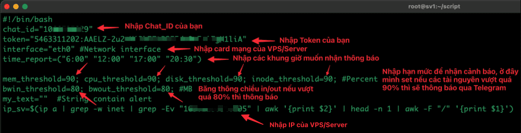 Tạo script Monitor tài nguyên VPS và thông báo qua Telegram 7 Tạo script Monitor tài nguyên VPS và thông báo qua Telegram