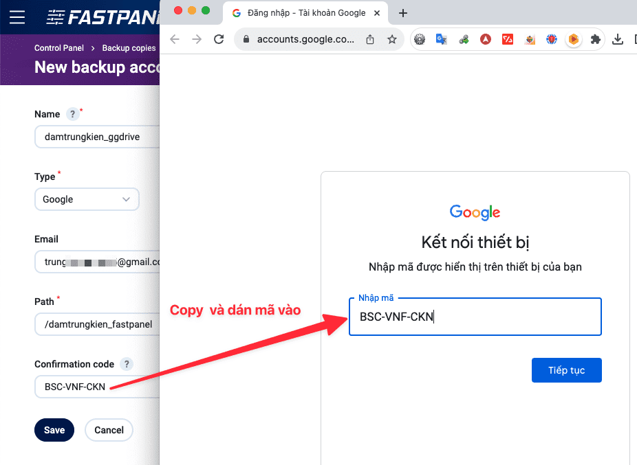 Hướng dẫn backup dữ liệu FastPanel lên Google Drive 6 Hướng dẫn backup dữ liệu FastPanel lên Google Drive