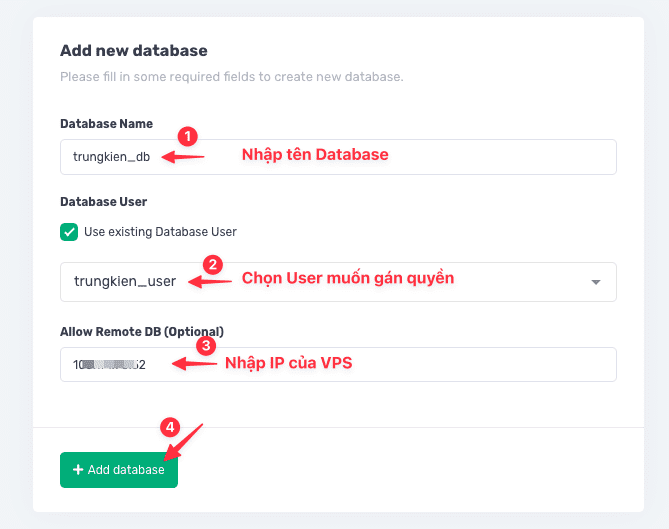 Hướng dẫn tạo Database trên XPVS 6 CleanShot 2024 01 03 at 15.01.30