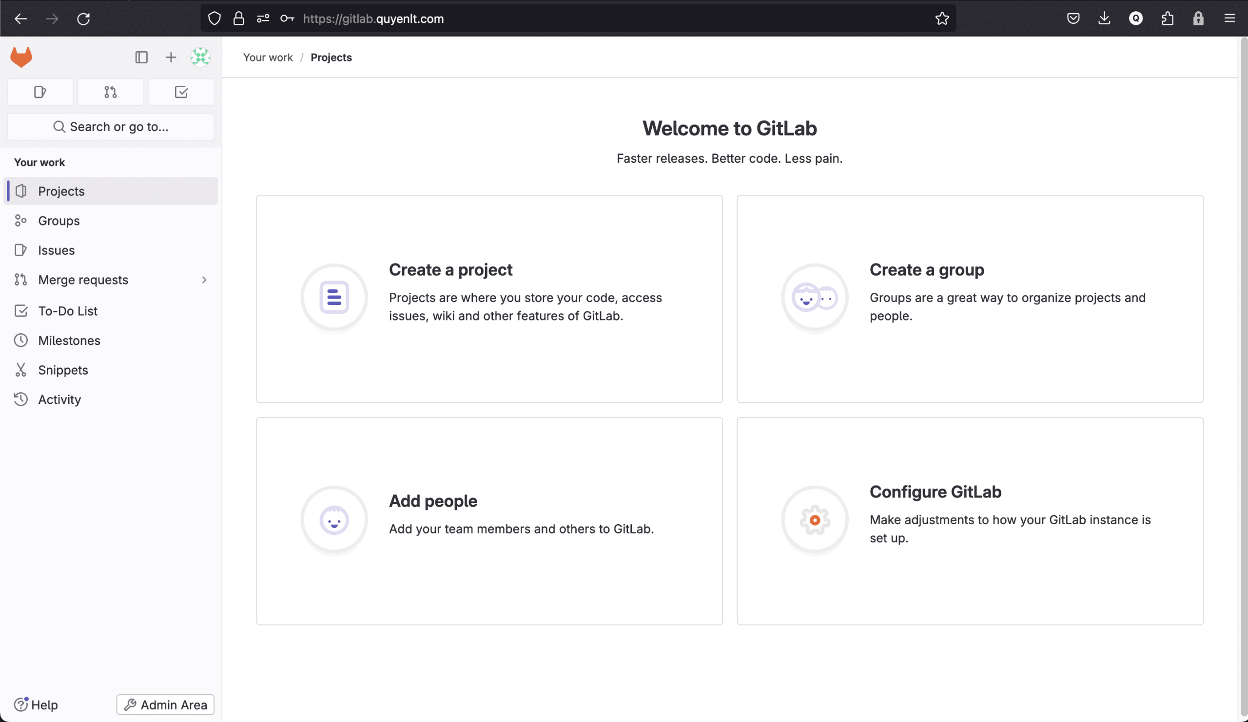 Hướng dẫn cài GitLab trên AlmaLinux 5 Hướng dẫn cài GitLab trên AlmaLinux 8.9