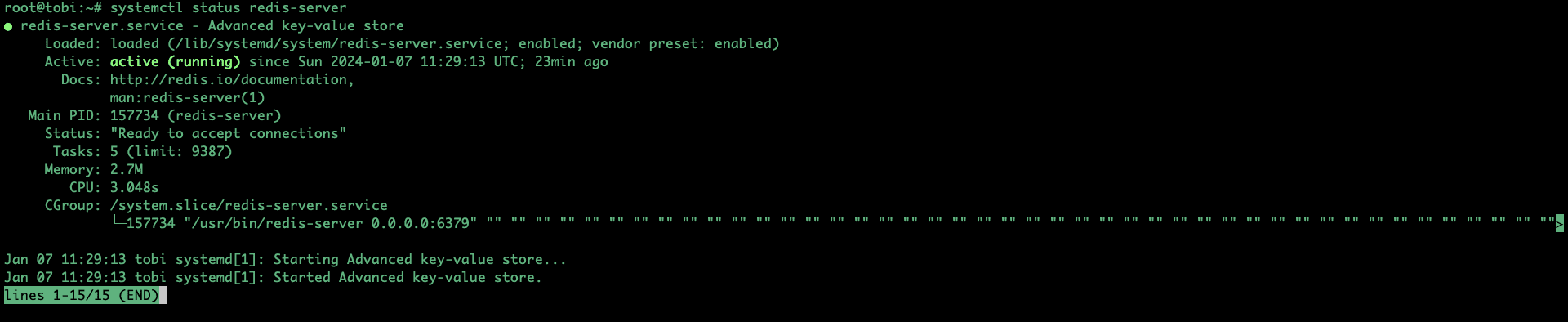Cách cài đặt và cấu hình Redis trên Ubuntu 22.04 2 CleanShot 2024 01 07 at 18.52.50