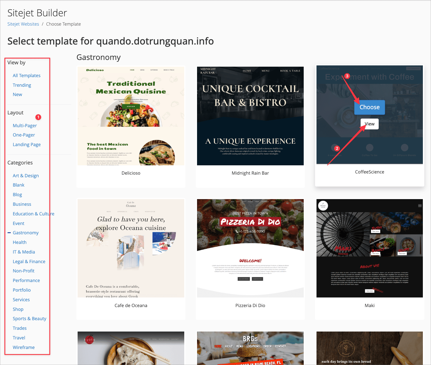 Sitejet Builder trình tạo trang web trực tuyến trên cPanel 5 CleanShot 2024 01 17 at 09.09.22