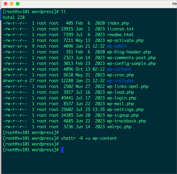 Hướng dẫn sử dụng lệnh chattr trong Linux 4 CleanShot 2024 01 21 at 12.32.55