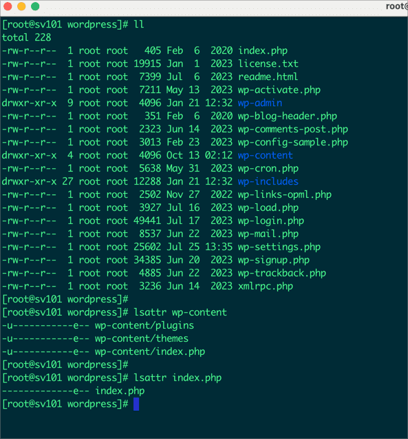 Hướng dẫn sử dụng lệnh chattr trong Linux 5 CleanShot 2024 01 21 at 12.35.48