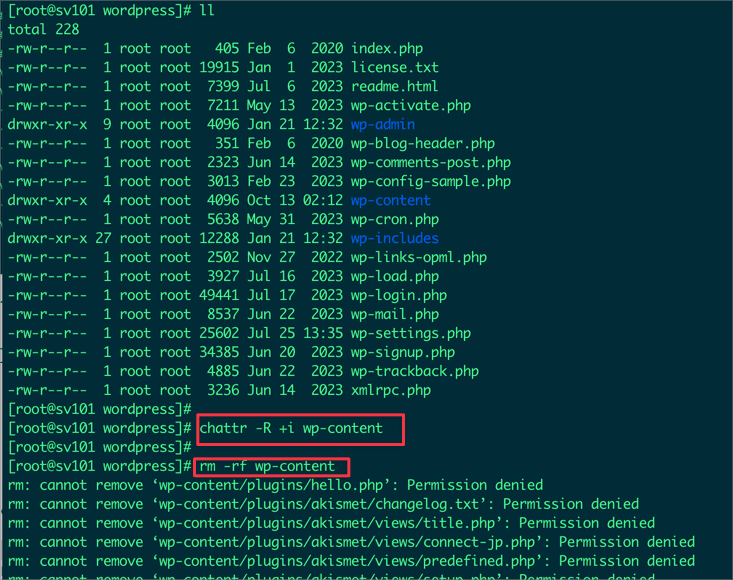 Hướng dẫn sử dụng lệnh chattr trong Linux 6 CleanShot 2024 01 21 at 12.38.20