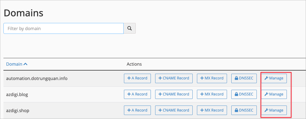 Hướng dẫn sửa DNS với tính năng Zone Editor trong cPanel 3 Hướng dẫn sửa DNS với tính năng Zone Editor trong cPanel