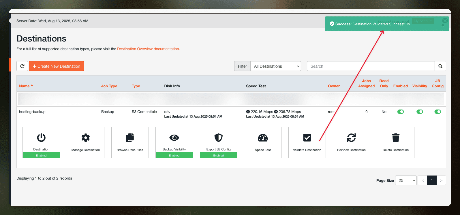 Hướng dẫn cấu hình Jetbackup lên S3 6 Hướng dẫn cấu hình Jetbackup lên S3