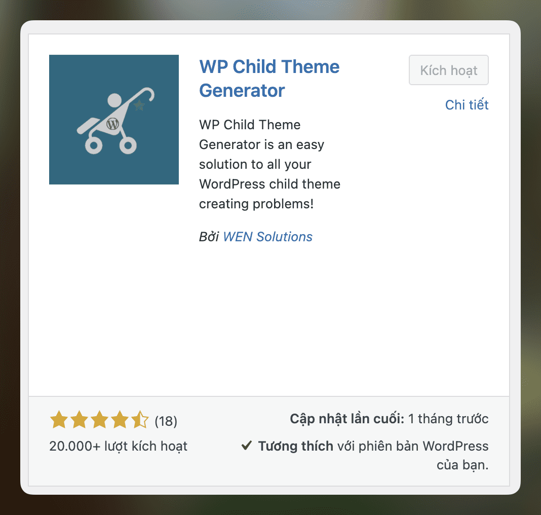 Hướng dẫn tạo Child Theme trong WordPress 2 Hướng dẫn tạo Child Theme trong WordPress