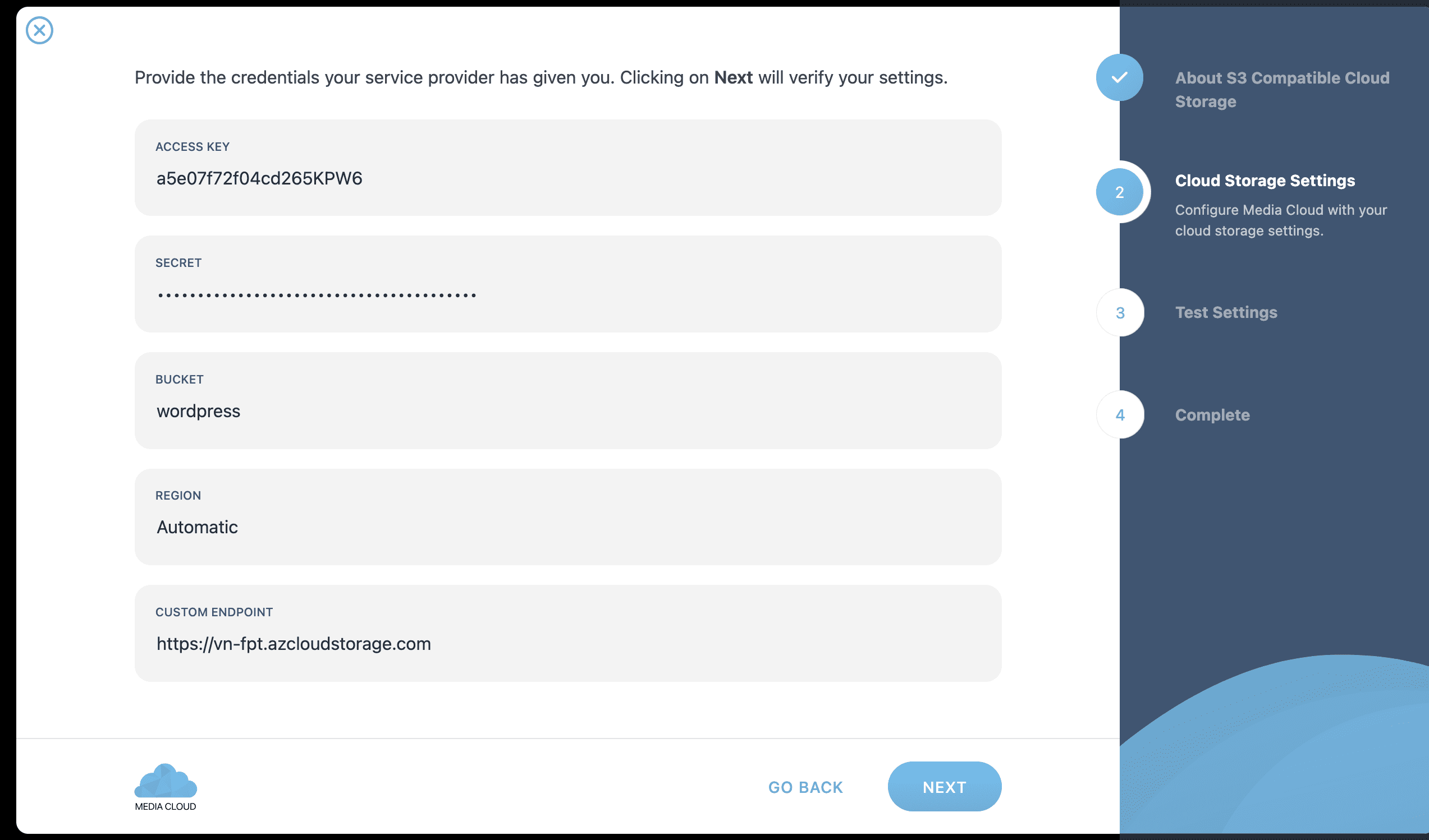 Tích hợp dịch vụ S3 Storage vào WordPress để lưu trữ hình ảnh 10 CleanShot 2026 01 05 at