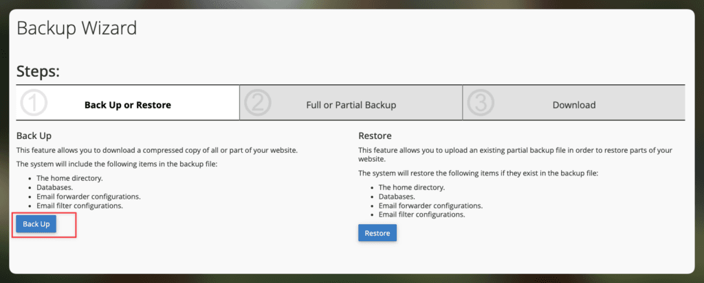Hướng dẫn tạo Backup trên cPanel 7 CleanShot 2026 02 09 at 10.30.54
