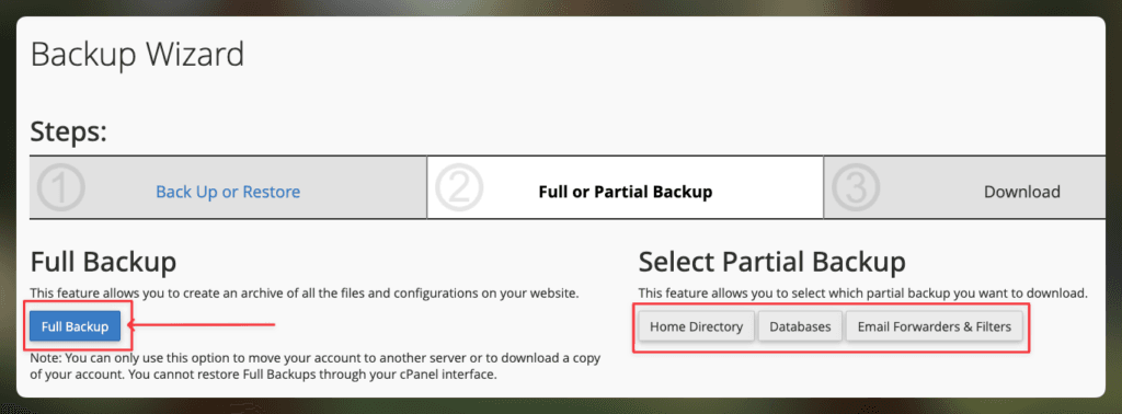Hướng dẫn tạo Backup trên cPanel 8 CleanShot 2026 02 09 at 10.31.22