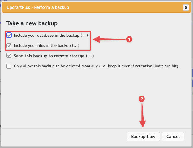 Backup dữ liệu WordPress lên S3 bằng plugin UpdraftPlus 13 Firefox 2025 08 05 13.40.29