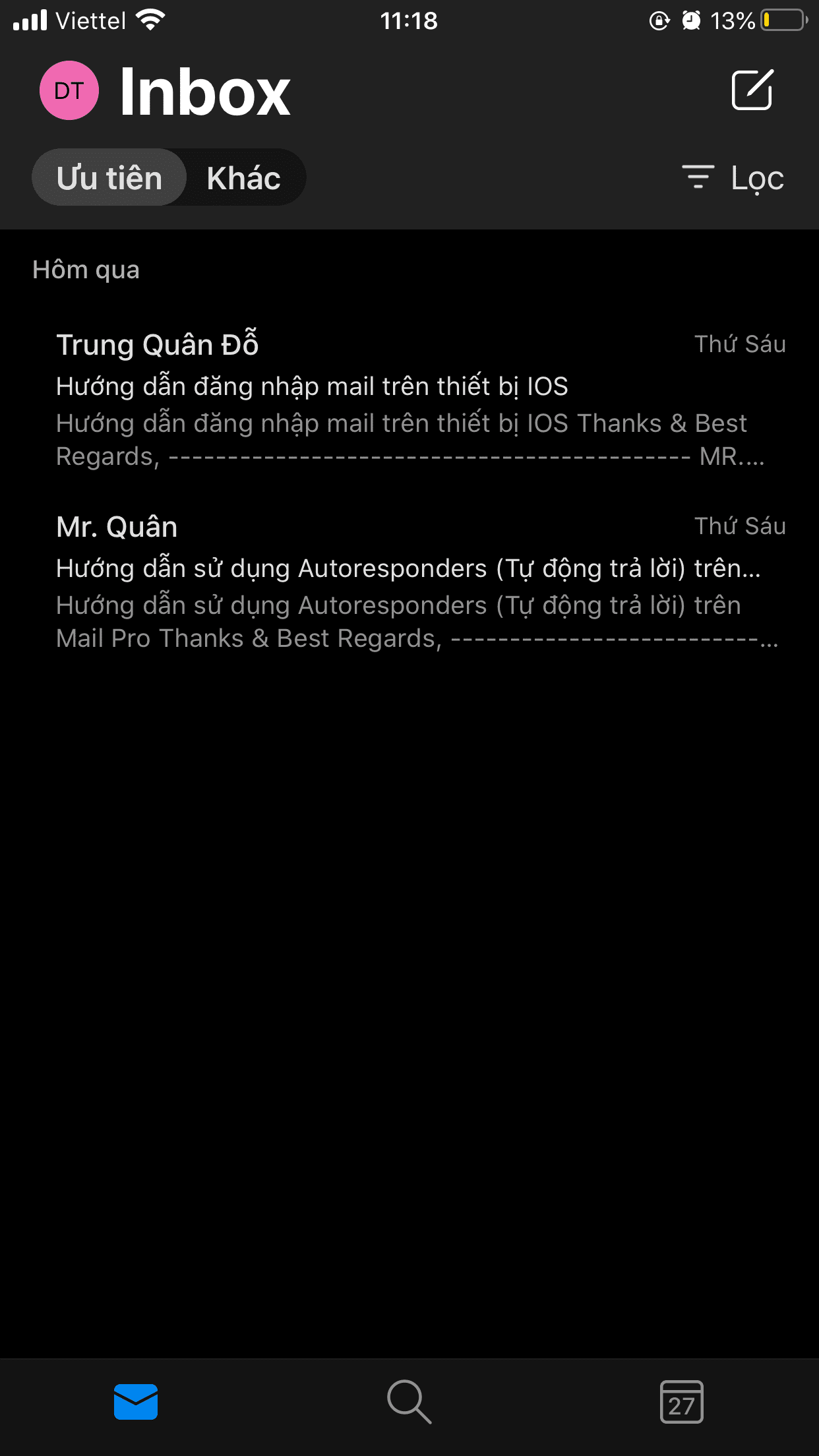 Pro Mail Hosting: Hướng dẫn đăng nhập mail trên Outlook IOS 8 IMG 1428