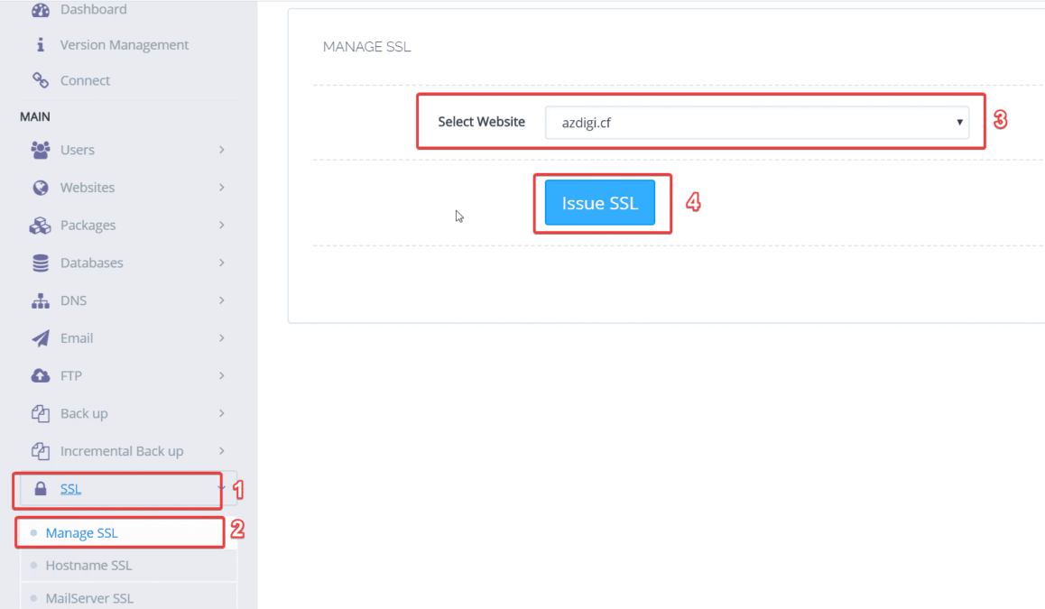 Cài đặt SSL miễn phí trên Cyber Panel
