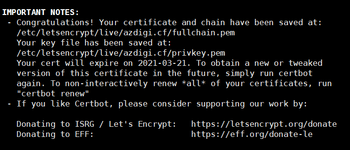 Cài đặt Let’s Encrypt trên OpenLiteSpeed 1 Cài đặt Let’s Encrypt trên OpenLiteSpeed