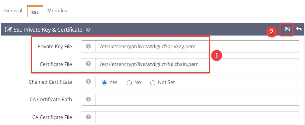 Cài đặt Let’s Encrypt trên OpenLiteSpeed 10 Cài đặt Let's Encrypt trên OpenLiteSpeed