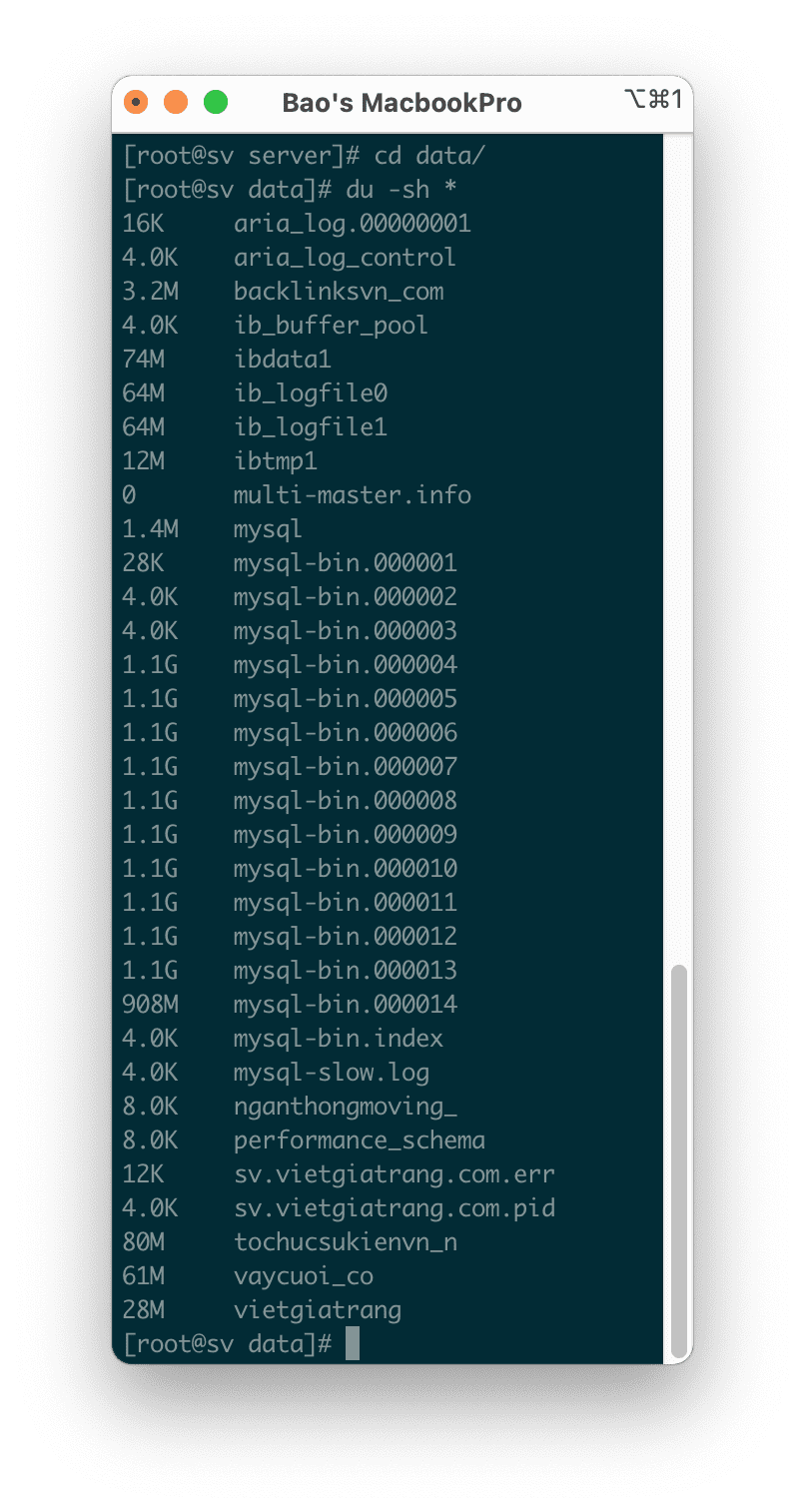 Hướng dẫn xử lý đầy dung lượng do mysql-bin aaPanel 7 mysql-bin aaPanel