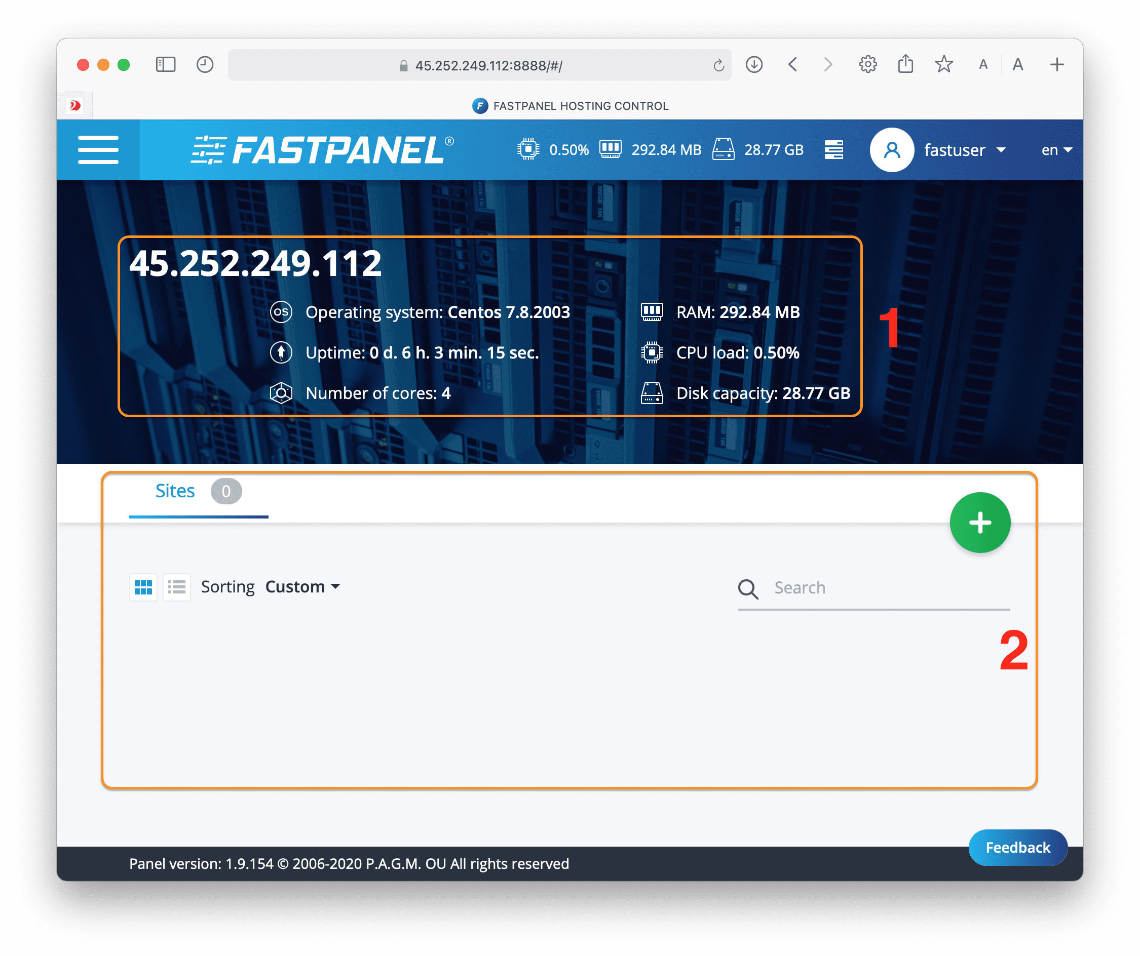 Hướng dẫn cài đặt FASTPANEL vào CentOS 7 6 cài đặt FASTPANEL vào CentOS 7